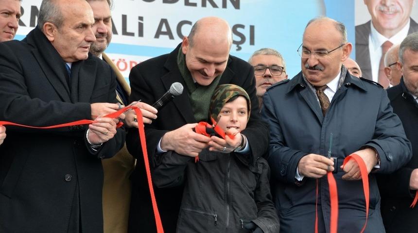 Taşk&ouml;pr&uuml;&rsquo;de Şehirlerarası Otob&uuml;s Terminali t&ouml;renle a&ccedil;ıldı