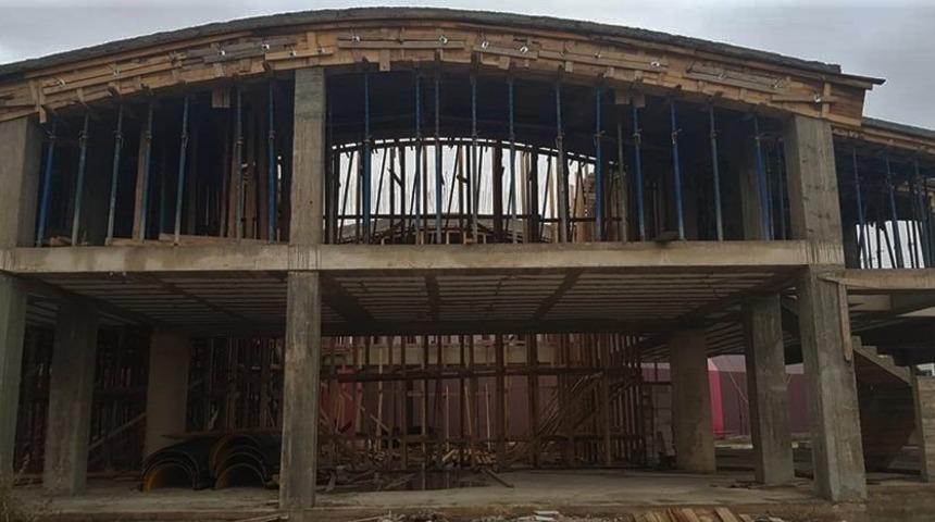 Ulu Cami inşaatı y&uuml;kseliyor