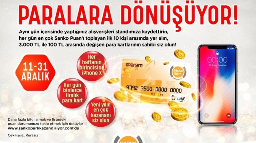 SANKO Park’ta harcamalar paralara dönüşüyor