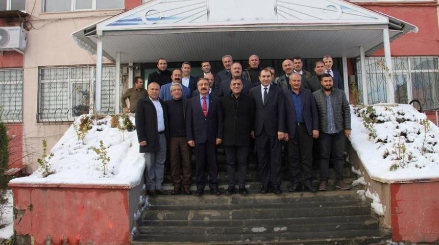 Vesob heyetinden kaymakam Y&uuml;cel&rsquo;e ziyaret