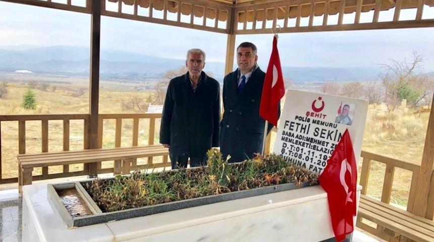 Milletvekili Erol, Şehit Sekin&rsquo;in kabrini ziyaret etti