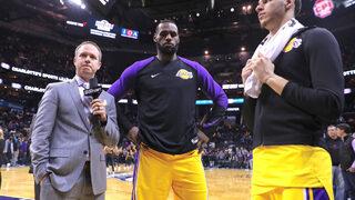 LeBron James ve Lonzo Ball, aynı maçta triple double yaptı