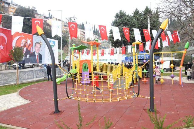 İzmit’te engelli dostu park açıldı