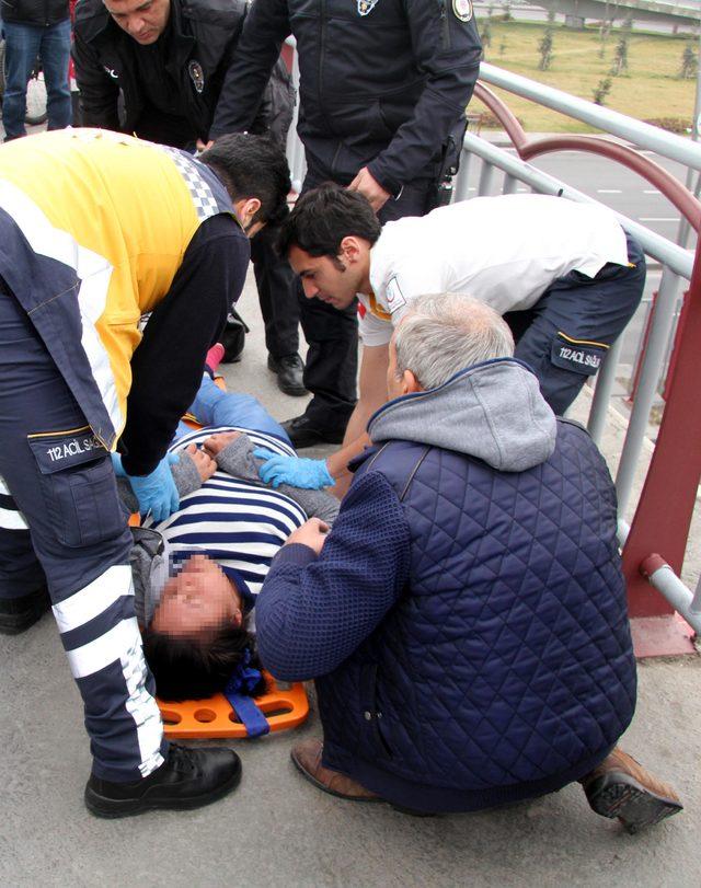 İntiharına polisin engel olduğu kadın, sinir krizi geçirdi