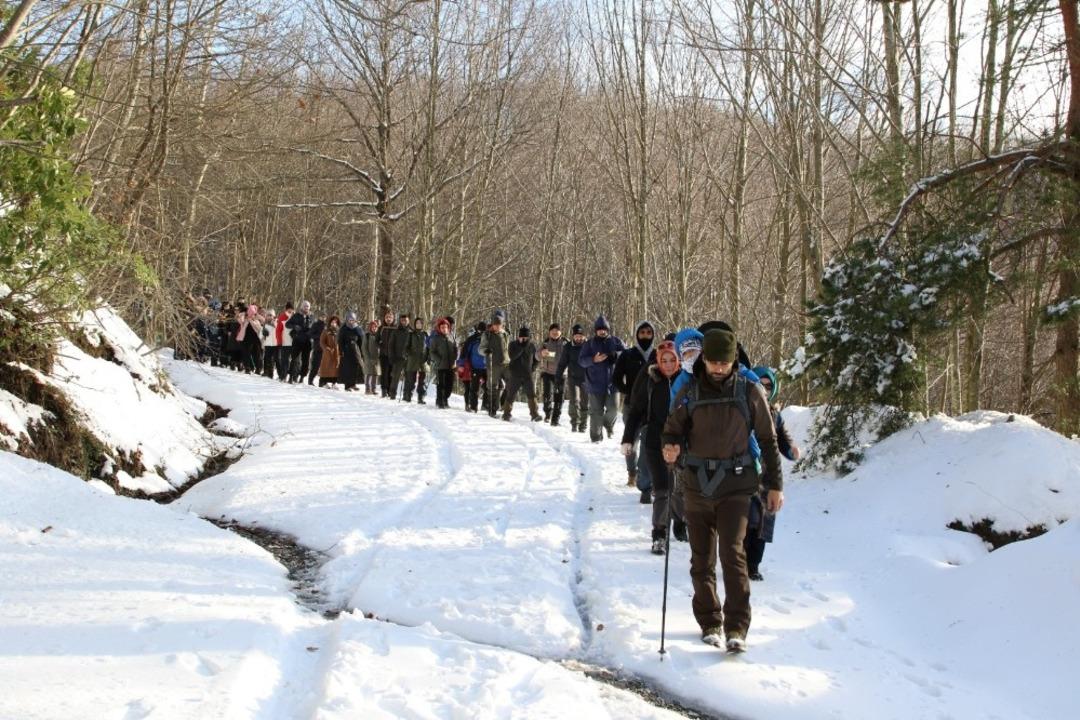 Doğaseverler y&uuml;r&uuml;y&uuml;ş parkurunda keyifli vakit ge&ccedil;irdi