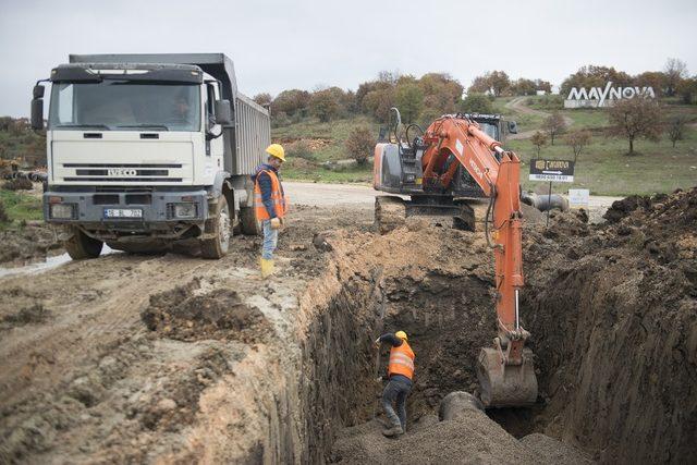 Hasanağa’da büyükşehirden altyapı hamlesi