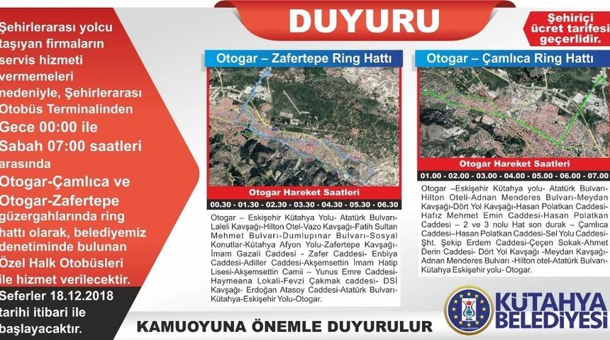 Otogarda &Ouml;zel Halk Otob&uuml;sleri devreye giriyor