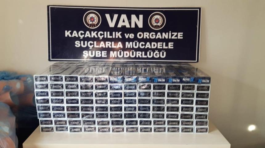 Van&rsquo;da 20 bin 780 paket ka&ccedil;ak sigara ele ge&ccedil;irildi