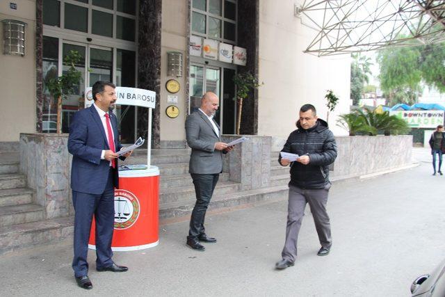 Mersin Barosu ’İnsan Hakları Standı’ açtı