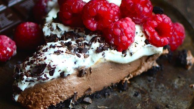 4 Malzemeli Çikolatalı Mousse Tart