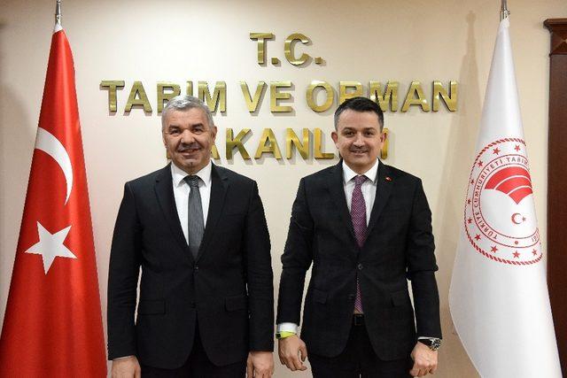 Başkan Çelik Tarım ve Orman Bakanı Pakdemirli ile görüştü