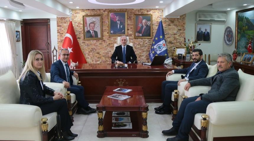 Alim Işık&rsquo;tan Başkan Sara&ccedil;oğlu&rsquo;na ziyaret