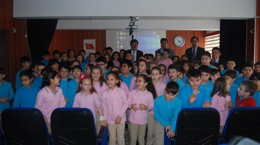 Başkan Birsen yerli malının önemini öğrencilere anlattı