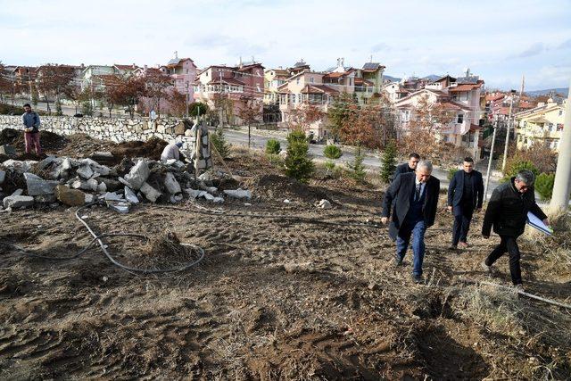 Dereliler Gürsoy Parkı yapımına başlanıldı