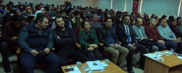 İslahiye MYO öğrencilerine bağımlılıkla mücadele semineri