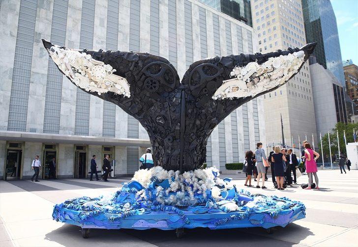 Okyanus atıklarını sanata çevirdiler  G3