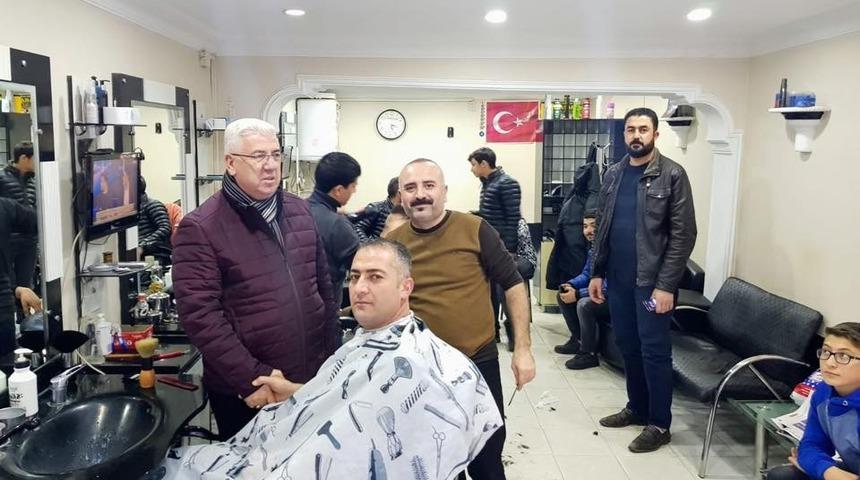 Başkan Y&uuml;ksel Ergene esnafı ile bir araya geldi