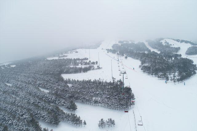 Erzurum'da kar yağışı