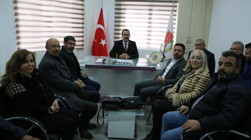 AK Parti Belediye Başkan adayı Arı Nevşehir Gazeteciler Cemiyetini ziyaret etti
