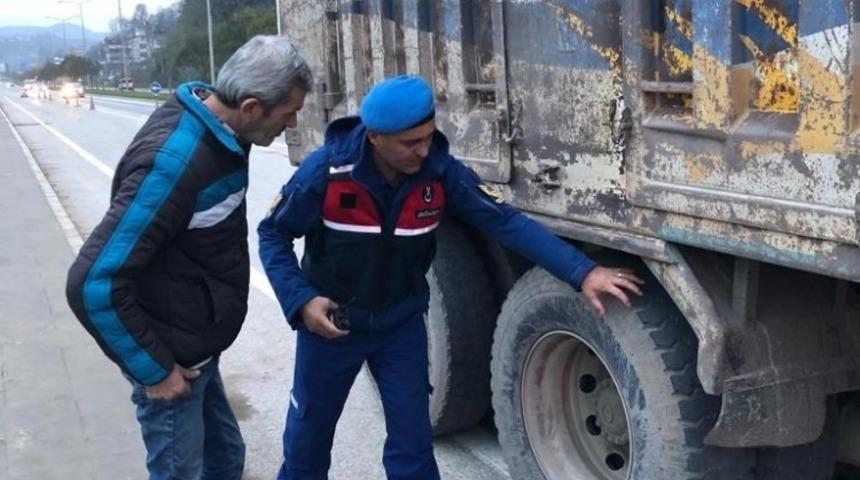 Ordu&rsquo;da ağır vasıtalara 30 bin TL ceza