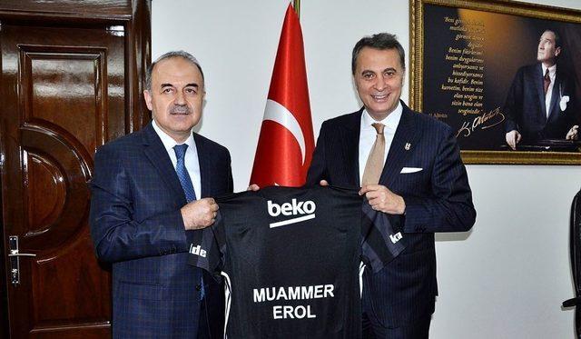 Beşiktaş Başkanı Fikret Orman’dan Yalova valisine ziyaret