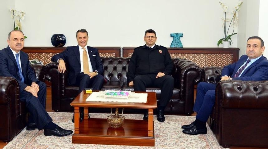 Beşiktaş Başkanı Fikret Orman&rsquo;dan Yalova valisine ziyaret