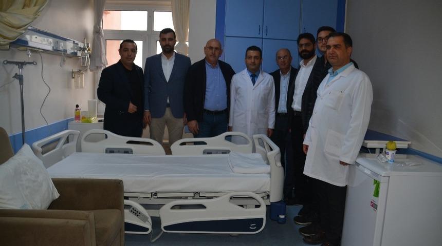 Aliağa Devlet Hastanesi&rsquo;ne 16 yatak bağışlandı