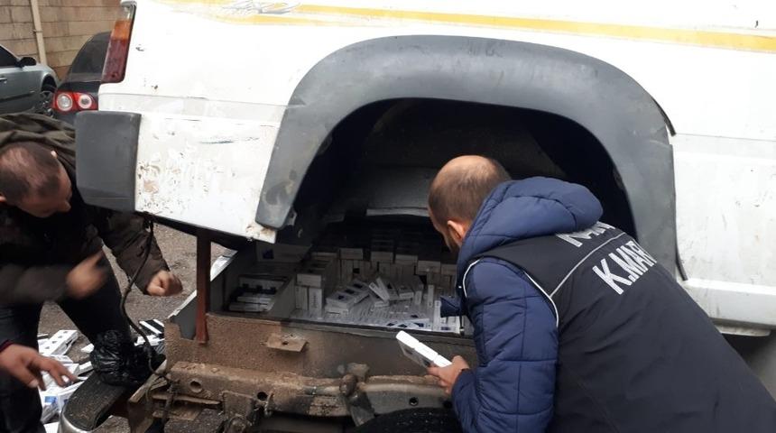 Kahramanmaraş&rsquo;ta 2 bin 500 paket ka&ccedil;ak sigara ele ge&ccedil;irildi