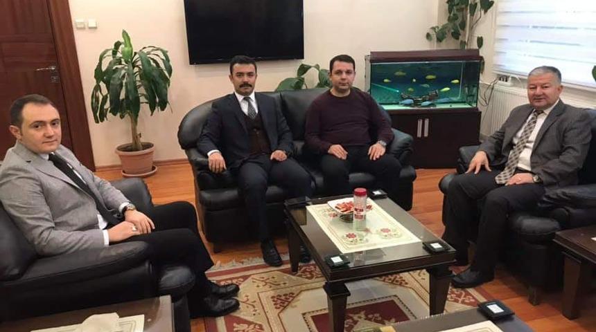 Kaymakam Duru meslektaşlarını makamında ağırladı
