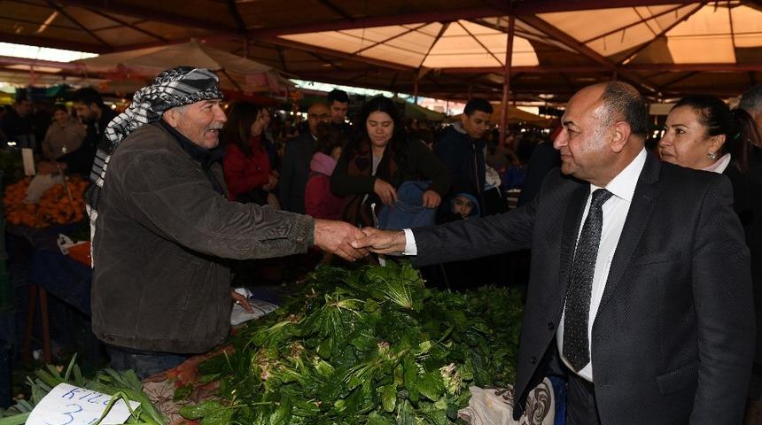 Başkan Hasan Arslan&rsquo;dan pazar yeri turları