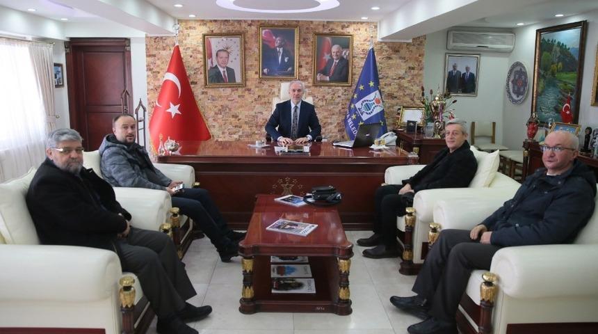 Şehit Dul ve Yetimler Derneğinden Başkan Sara&ccedil;oğlu&rsquo;na Ziyaret