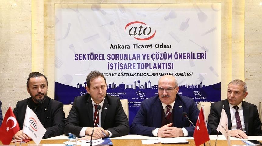 ATO&rsquo;da kuaf&ouml;r ve g&uuml;zellik salonlarının sorunları mercek altına alındı