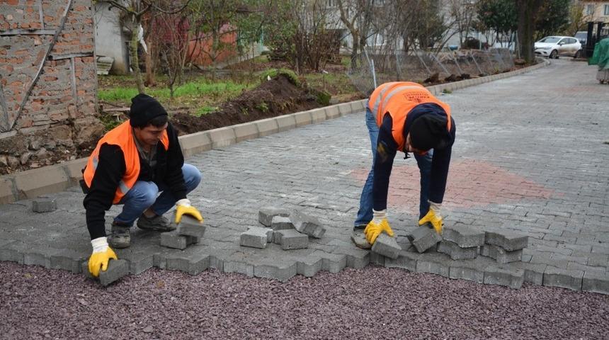 Kartepe&rsquo;de parke &ccedil;alışmasında sona gelindi