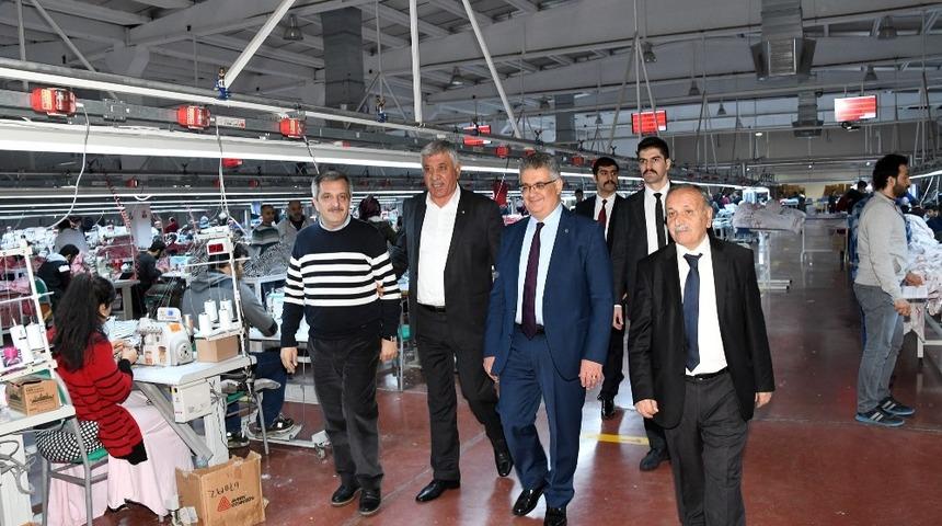Vali Aykut Pekmez Adıyaman OSB&rsquo;deki sanayi tesislerini inceledi