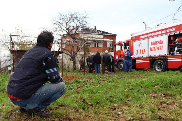 Trabzon'da çatı yangınında mahsur kalan 3 işçi kurtarıldı