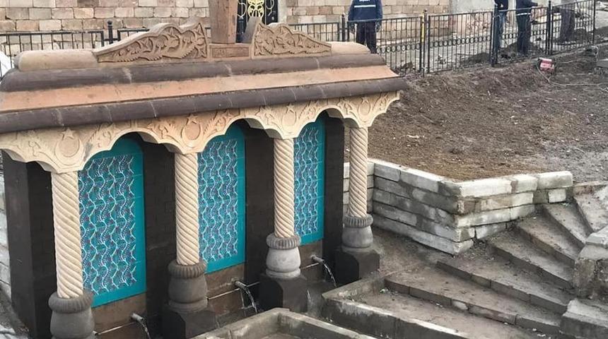 Saray&rsquo;daki tarihi &ccedil;eşme restore edildi