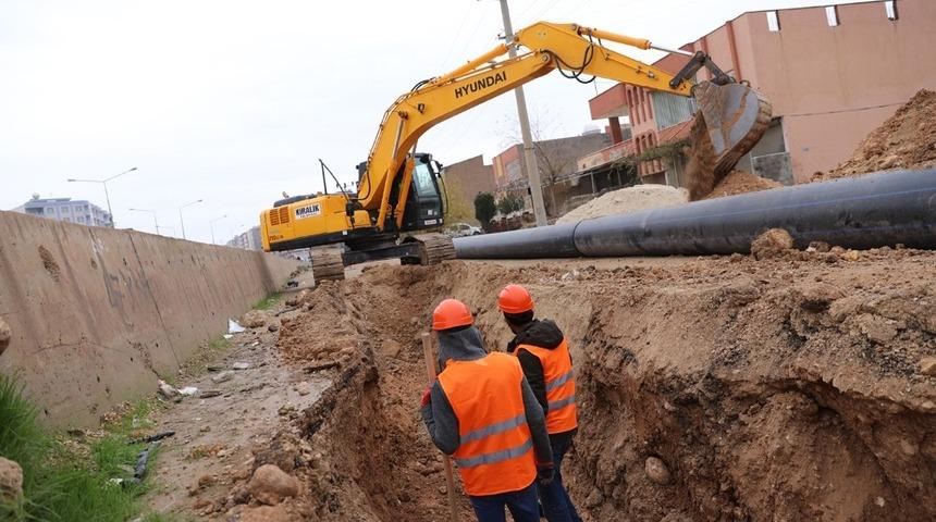 Yarım asırlık Kızıltepe i&ccedil;me suyu hattı yenileniyor