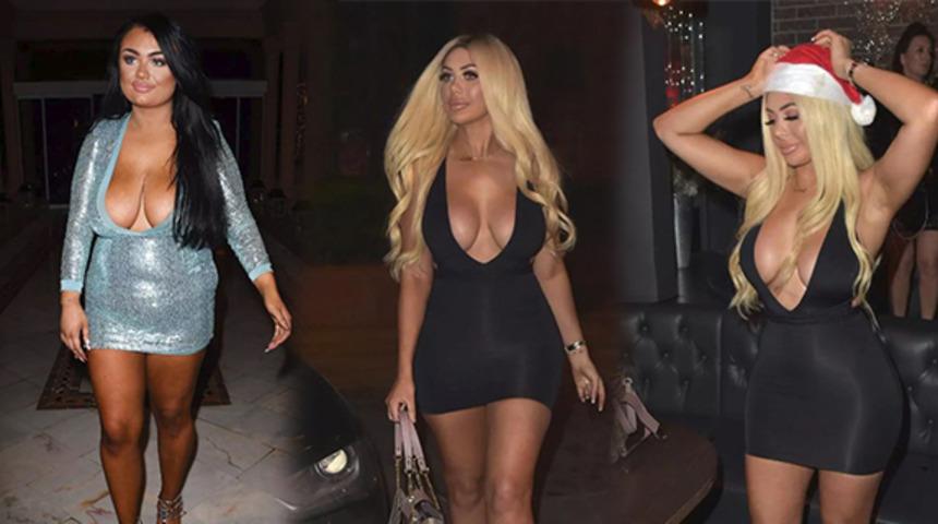 Chloe Ferry ve Faith Mullen'in  cesur kıyafetleri 