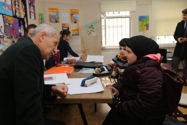 Başkan Dişli, Bilgi Evi’nde çocuklarla vakit geçirdi