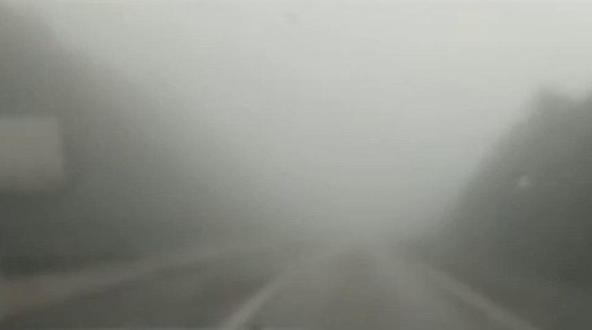 &Ccedil;elikhan yolunda yoğun sis