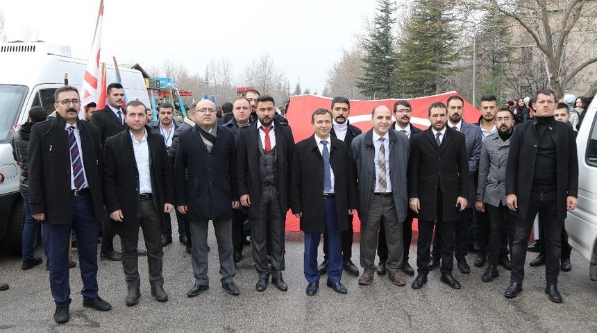 ER&Uuml; Rekt&ouml;r&uuml; &Ccedil;alış, &ldquo;Sarıkamış Şehitlerini Anma Y&uuml;r&uuml;y&uuml;ş&uuml;ne&rdquo; destek verdi