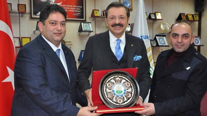 T&uuml;rkiye Odalar ve Borsalar Birliği Y&ouml;netim Kurulu Başkanı Rifat Hisarcıklıoğlu ETB&rsquo;de