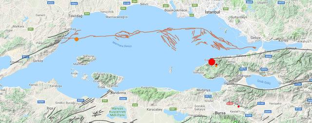 Yalova'da 4.5 büyüklüğünde deprem (2)