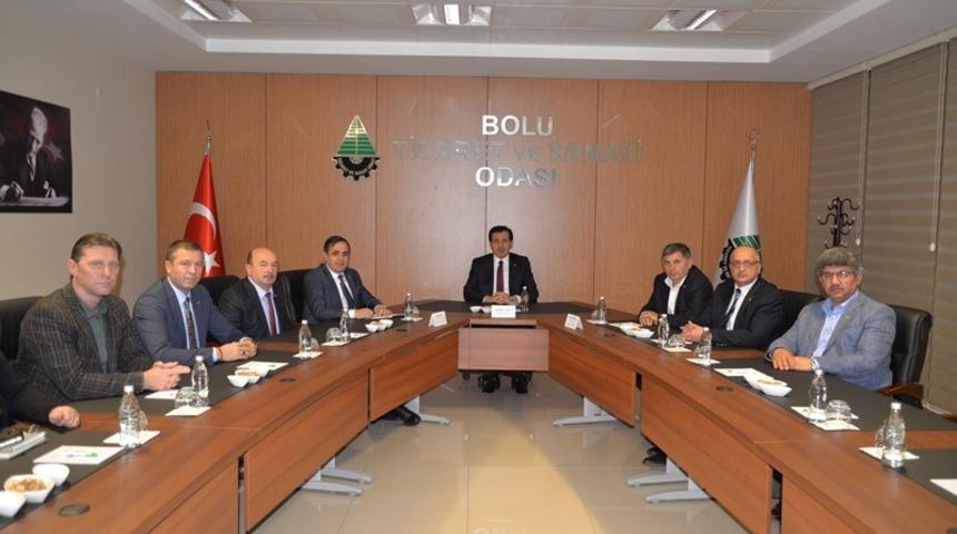 Vali Ahmet &Uuml;mit, Ticaret ve Sanayi Odasını ziyaret etti