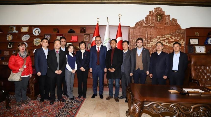 &Ccedil;in Tongchuan Belediye heyeti, Nevşehir Belediyesini ziyaret etti