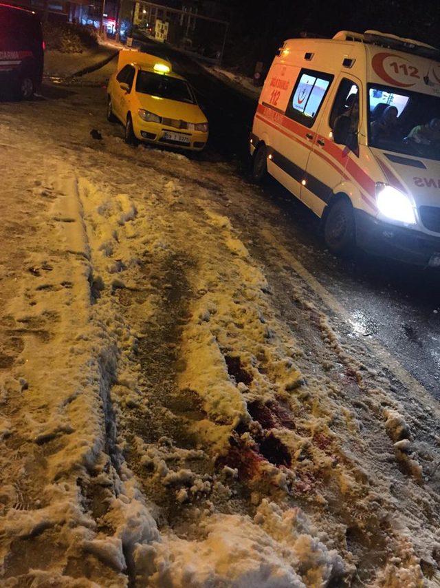 Taksici, aracına zincir takarken alkollü sürücünün çarpmasıyla öldü