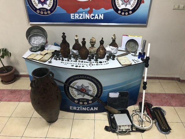 Erzincan’da tarihi eser kaçakçılığı: 1 tutuklu