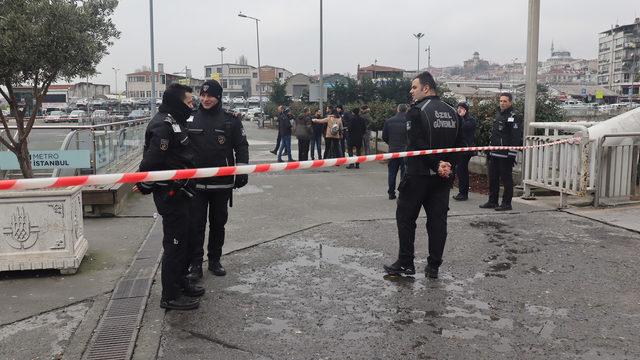 Yenikapı'da şüpheli valiz fünye ile patlatıldı