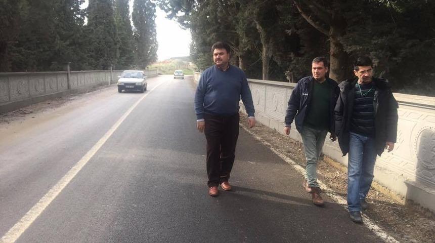 Küçükdere Mahallesin’de kabristan duvarları yenilendi