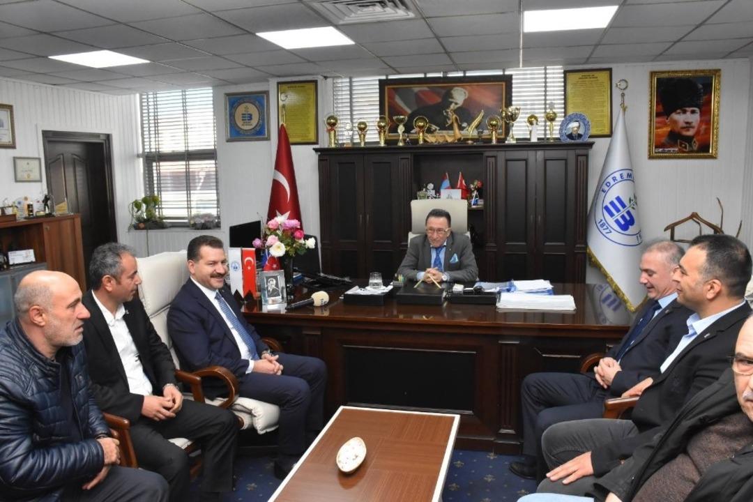 Başkan Yılmaz&rsquo;dan, Başkan Saka&rsquo;ya ziyaret